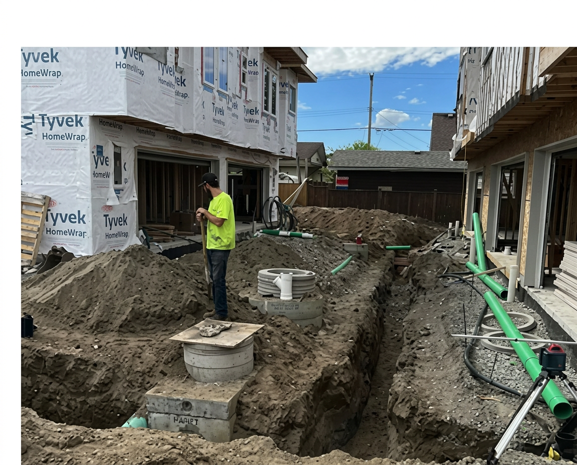 Town Home Development – Underground Utility Systems